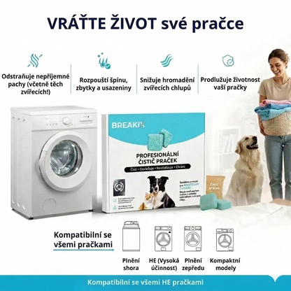 Profi čistič pračky – aktivní enzymy